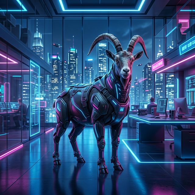 Futuristic Goat CEO